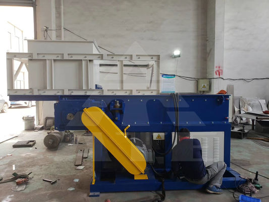 Máquina de trituración de botellas de plástico industrial de eje único para triturar