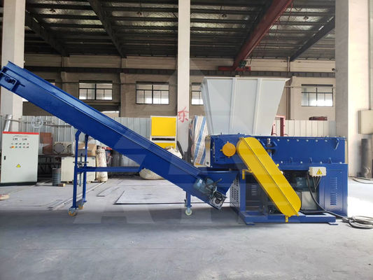 Trituradora de plástico de diseño de eje único para reciclar materiales de madera y cartón