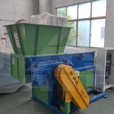Máquina de trituración de residuos de eje único para cartón comercial de plástico
