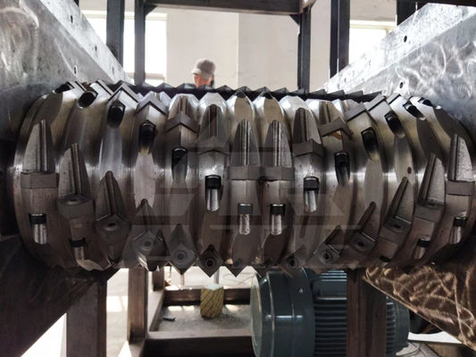 Máquina de trituración de residuos de eje único para cartón comercial de plástico