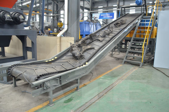 Fácil de operar neumático de camión de trabajo pesado de doble eje de papel máquina de reciclaje de neumáticos trituradora