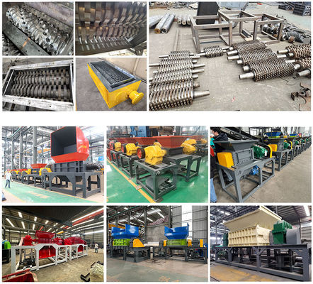 Máquina de trituración de residuos de doble eje para cartón de plástico y trituración de metal a un precio asequible