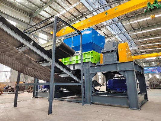 Doble eje ABS trituradora de plástico para automóviles ideal para el reciclaje de residuos en varias industrias