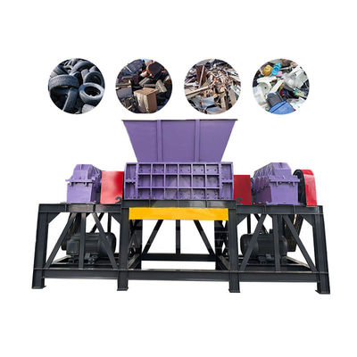Máquina trituradora de doble eje para reciclar cables de cobre y latas de aluminio en 2000