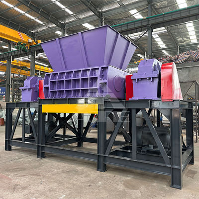 Máquina trituradora de doble eje para reciclar cables de cobre y latas de aluminio en 2000