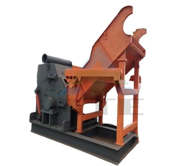 Potente trituradora de acero de molino de martillo de metal de 55kW para trituración de chatarra de metal de trabajo pesado