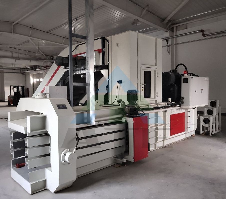 Balerías hidráulicas horizontales para chatarra de metal, ropa, latas de aluminio y embalaje de papel