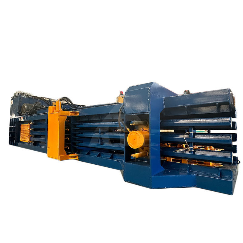 Máquina de embalaje horizontal ventajosa para residuos de basura latas de plástico botellas cartones