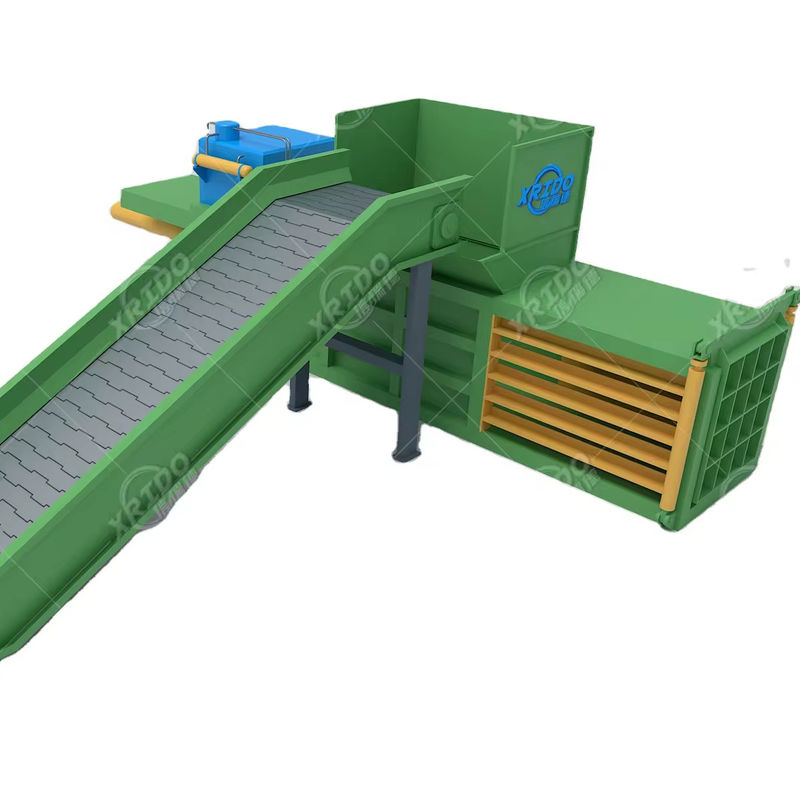 Recuperación de residuos Baler Prensa horizontal para plástico de metal y bolsas de papel embalaje