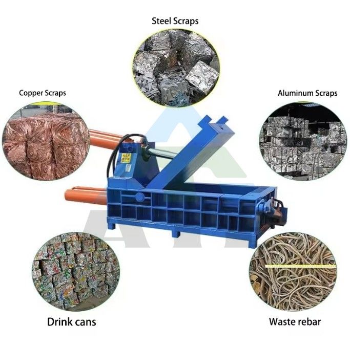 Barreras de prensa de bloques metálicos para chatarra de acero en plantas de reciclado y procesamiento de acero