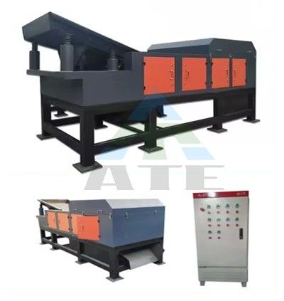 Máquina de clasificación de residuos de reciclaje con separación automática magnética y de corriente de redondo