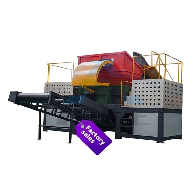Max.Capacidad de producción kg/h 17000 trituradora de neumáticos de doble eje para el reciclaje de residuos de neumáticos