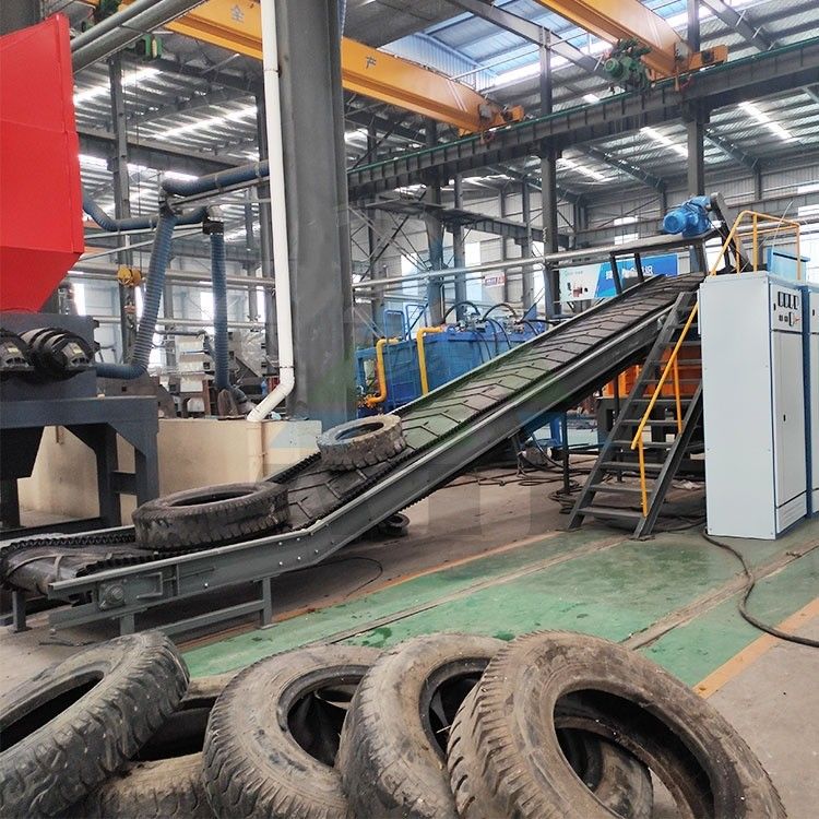 Trituradora de doble eje para línea de productos radiales máquina de reciclaje de neumáticos viejos trituradora de caucho