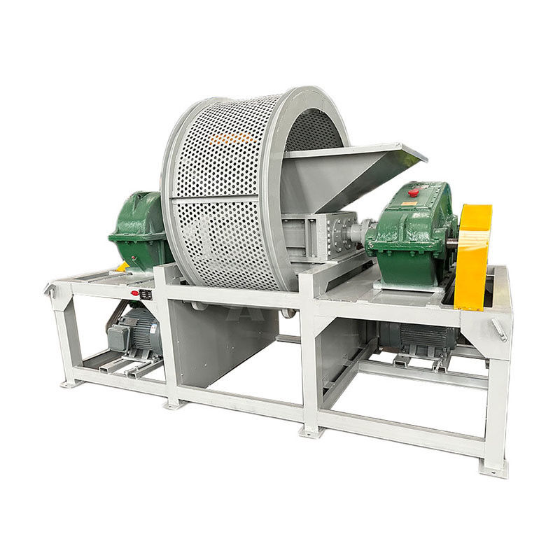 5000 kg Máquina de trituración de paletas de madera de doble eje Máquina de trituración de neumáticos