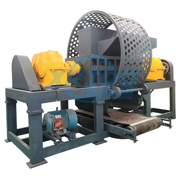 Procesado de metal ALLOI Doble eje caucho neumático de metal triturador molino de martillos para el reciclaje